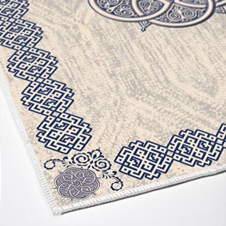 Dekoreko Kaymaz Taban Djt Banyo Halısı Yıldız Deri Modern 1319