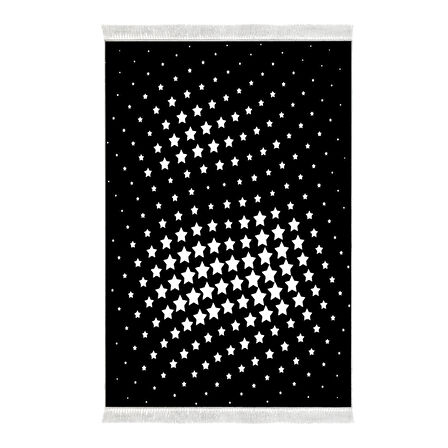 Dekoreko Kaymaz Taban Djt Mutfak Halısı Yıldız Deri Saçaklı Modern 723