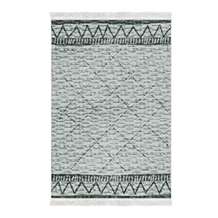 Dekoreko Kaymaz Taban Djt Salon Halısı Trend Saçaklı İskandinav F5081