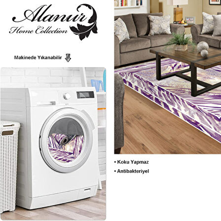 Dekoreko Kaymaz Taban Djt Salon Halısı Star Pamuk Saçaklı Modern 728