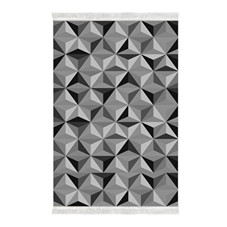 Dekoreko Kaymaz Taban Djt Banyo Halısı Trend Saçaklı Modern 1944