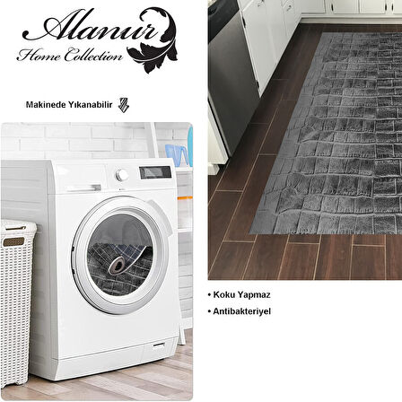 Dekoreko Kaymaz Taban Djt Mutfak Halısı Star Pamuk Modern 1911