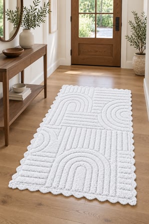 Alanur Bodrum Tufting Cotton Pamuklu El Işi Örgülü Paspas 113 (70 x 120 cm)