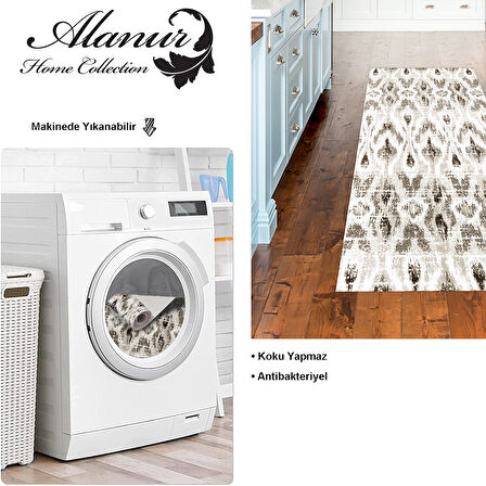 Dekoreko Kaymaz Taban Djt Mutfak Halısı Trend İskandinav F5136