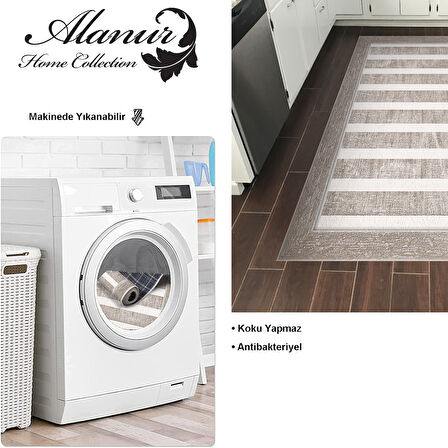 Dekoreko Kaymaz Taban Djt Mutfak Halısı Star Pamuk Modern 1545