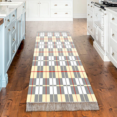 Dekoreko Kaymaz Taban Djt Mutfak Halısı Star Pamuk Saçaklı Modern 750