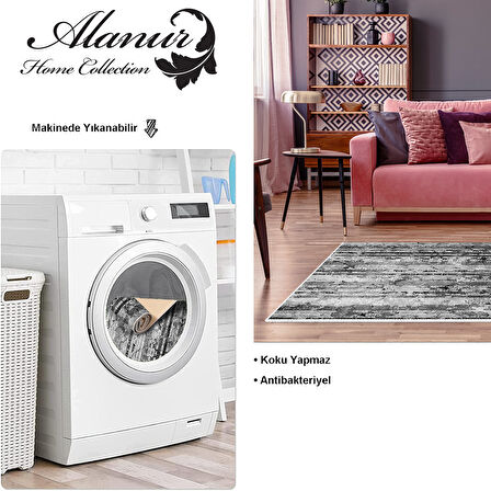 Dekoreko Kaymaz Taban Djt Salon Halısı Yıldız Deri Modern Mu147