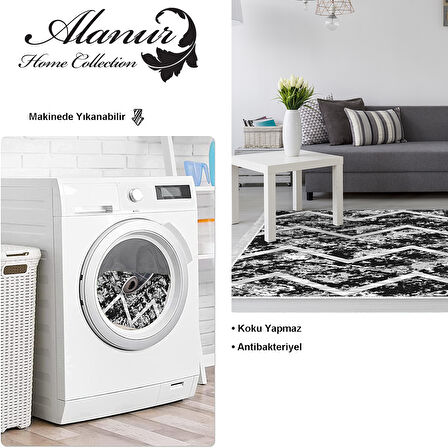 Dekoreko Kaymaz Taban Djt Salon Halısı Star Pamuk Saçaklı İskandinav F5128