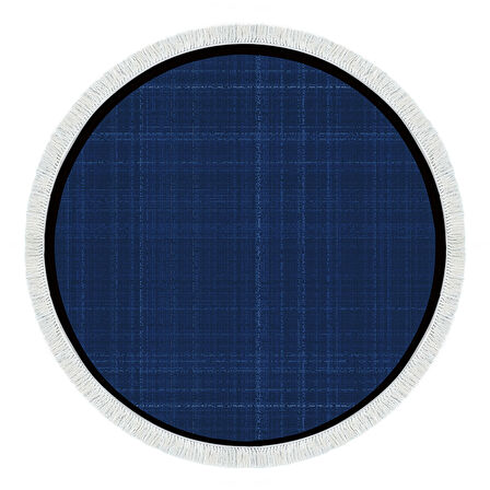 Alanur Home Kaymaz Taban Djt Banyo Mutfak Salon Halı Yıldız Deri Saçaklı Yuvarlak Dokuma Desen E5007