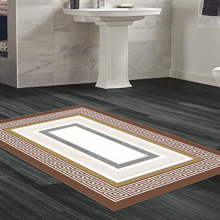 Dekoreko Kaymaz Taban Djt Banyo Halısı Trend Modern 675M
