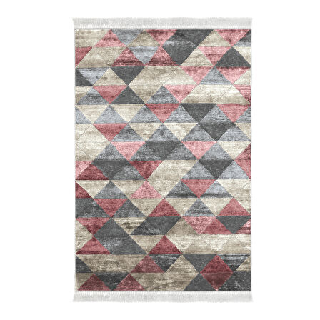 Dekoreko Kaymaz Taban Djt Salon Halısı Star Pamuk Saçaklı İskandinav 661M