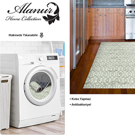 Dekoreko Kaymaz Taban Djt Mutfak Halısı Star Pamuk Modern 757