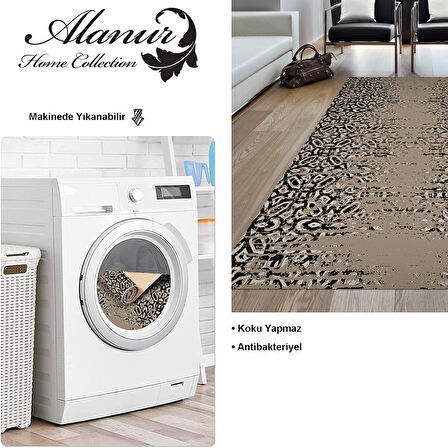 Dekoreko Kaymaz Taban Djt Salon Halısı Yıldız Deri İskandinav Mu123