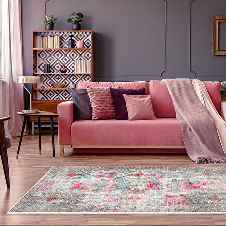 Dekoreko Kaymaz Taban Djt Salon Halısı Star Pamuk Modern F5138