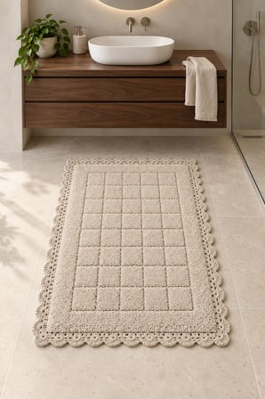 Alanur Bodrum Tufting Cotton Pamuklu El Işi Örgülü Paspas 109 (70 x 120 cm)