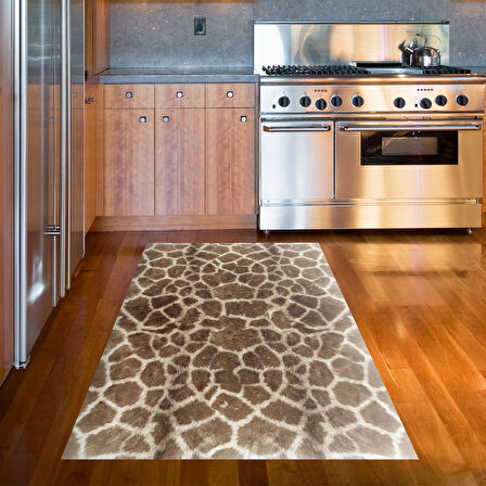 Dekoreko Kaymaz Taban Djt Mutfak Halısı Yıldız Deri Modern 1910