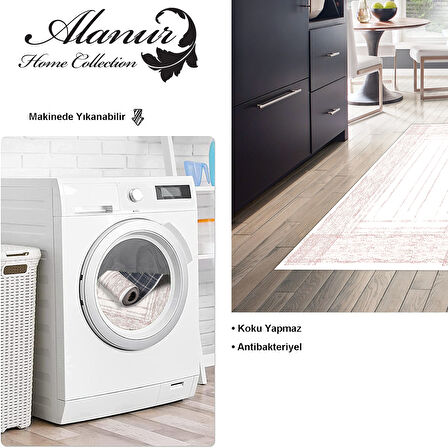 Dekoreko Kaymaz Taban Djt Mutfak Halısı Star Pamuk Modern M5076