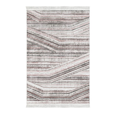 Dekoreko Kaymaz Taban Djt Mutfak Halısı Yıldız Deri Saçaklı Modern 1252