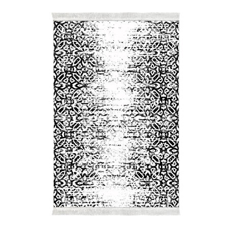 Dekoreko Kaymaz Taban Djt Salon Halısı Yıldız Deri Saçaklı İskandinav Mu123