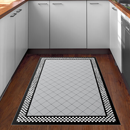 Dekoreko Kaymaz Taban Djt Mutfak Halısı Trend Modern 603M