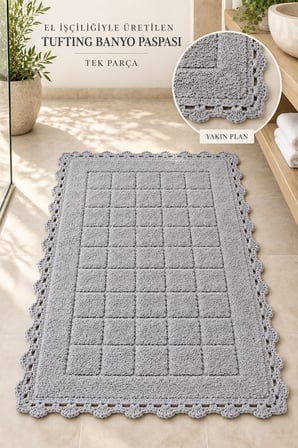 Alanur Bodrum Tufting Cotton Pamuklu El Işi Örgülü Paspas 109 (70 x 120 cm)