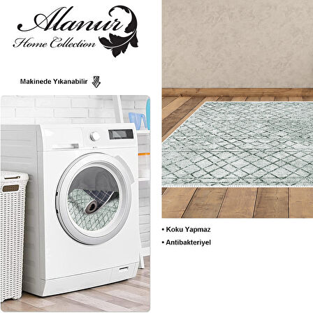 Dekoreko Kaymaz Taban Djt Salon Halısı Star Pamuk İskandinav F5079