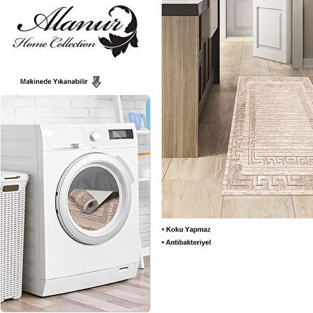 Dekoreko Kaymaz Taban Djt Mutfak Halısı Trend Modern F5036