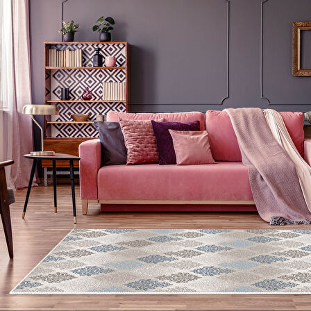 Dekoreko Kaymaz Taban Djt Salon Halısı Yıldız Deri Modern 674M