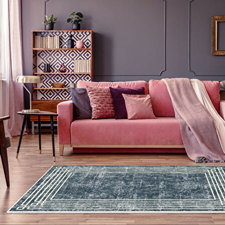 Dekoreko Kaymaz Taban Djt Salon Halısı Star Pamuk Modern M5142