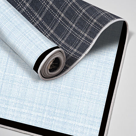 Alanur Home Kaymaz Taban Djt Banyo Mutfak Salon Halı Star Pamuk Dokuma Desen E5007