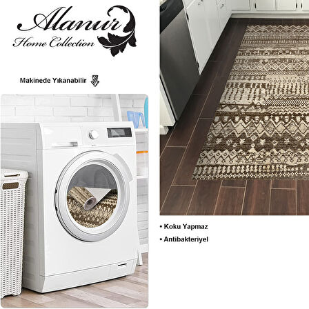 Dekoreko Kaymaz Taban Djt Mutfak Halısı Trend İskandinav F5080