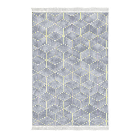 Dekoreko Kaymaz Taban Djt Salon Halısı Trend Saçaklı Modern 627M