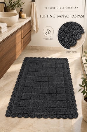 Alanur Bodrum Tufting Cotton Pamuklu El Işi Örgülü Paspas 109 (80 x 135 cm)