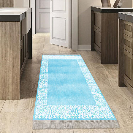 Dekoreko Kaymaz Taban Djt Mutfak Halısı Trend Saçaklı Modern 1460