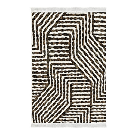 Dekoreko Kaymaz Taban Djt Mutfak Halısı Star Pamuk Saçaklı Modern 713