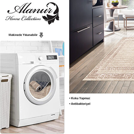 Dekoreko Kaymaz Taban Djt Mutfak Halısı Star Pamuk Modern F5036