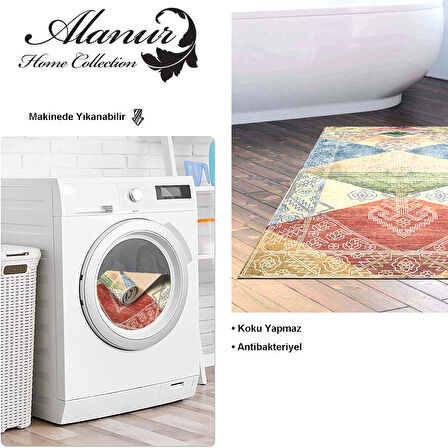 Dekoreko Kaymaz Taban Djt Banyo Halısı Yıldız Deri İskandinav S5047