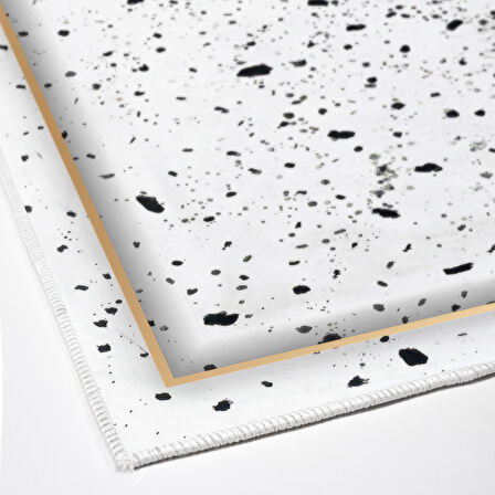 Dekoreko Kaymaz Taban Djt Mutfak Halısı Yıldız Deri Modern M12366