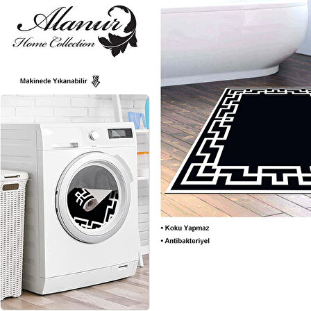 Dekoreko Kaymaz Taban Djt Banyo Halısı Trend Modern F5035