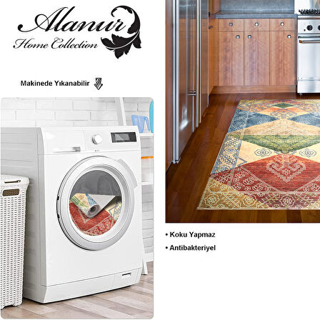 Dekoreko Kaymaz Taban Djt Mutfak Halısı Trend İskandinav S5047