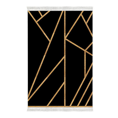 Dekoreko Kaymaz Taban Djt Mutfak Halısı Star Pamuk Saçaklı Modern 686M