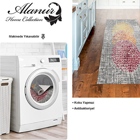 Dekoreko Kaymaz Taban Djt Mutfak Halısı Trend Modern E4052