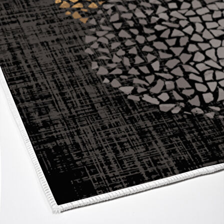 Dekoreko Kaymaz Taban Djt Mutfak Halısı Yıldız Deri Modern E4052