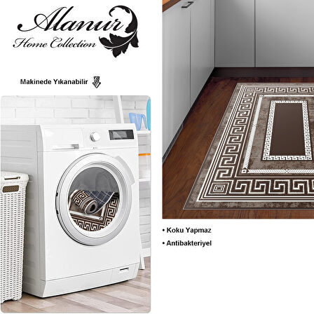 Dekoreko Kaymaz Taban Djt Mutfak Halısı Star Pamuk Modern 651M