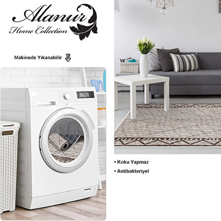 Dekoreko Kaymaz Taban Djt Salon Halısı Star Pamuk İskandinav F5081