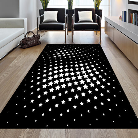 Dekoreko Kaymaz Taban Djt Salon Halısı Yıldız Deri Modern 723