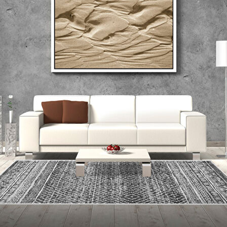 Dekoreko Kaymaz Taban Djt Salon Halısı Star Pamuk İskandinav F5087