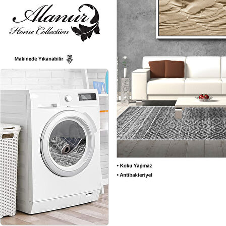 Dekoreko Kaymaz Taban Djt Salon Halısı Star Pamuk İskandinav F5087