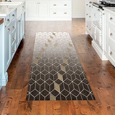 Dekoreko Kaymaz Taban Djt Mutfak Halısı Trend Modern 719