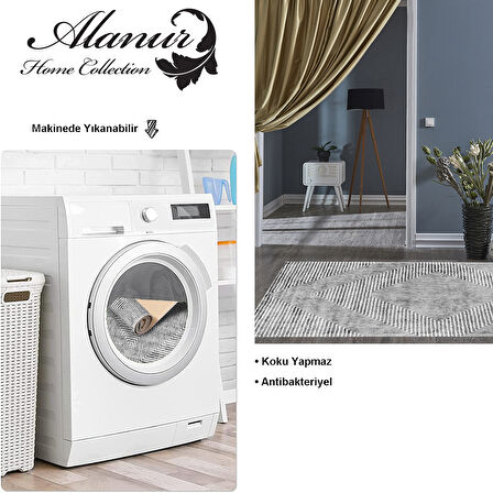 Dekoreko Kaymaz Taban Djt Salon Halısı Yıldız Deri Modern Mu134